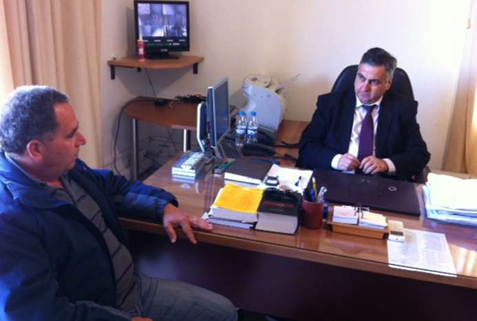 Συναντηση προεδρου της ΟΕΣΚ με τον Γενικό Διευθυντή του ΣΔΟΕ Κρήτης