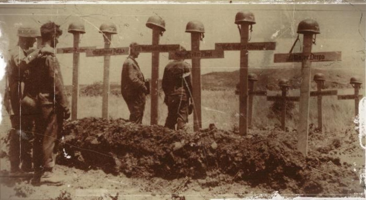 cimetière de parachutistes ammemands en Crète en 1941