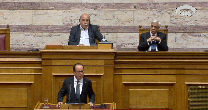 Oλάντ στο κοινοβούλιο: Η Γαλλία θα παραμείνει στο πλευρό σας για την ολοκλήρωση των πολύ σκληρών μεταρρυθμίσεων. Είναι για το καλό σας