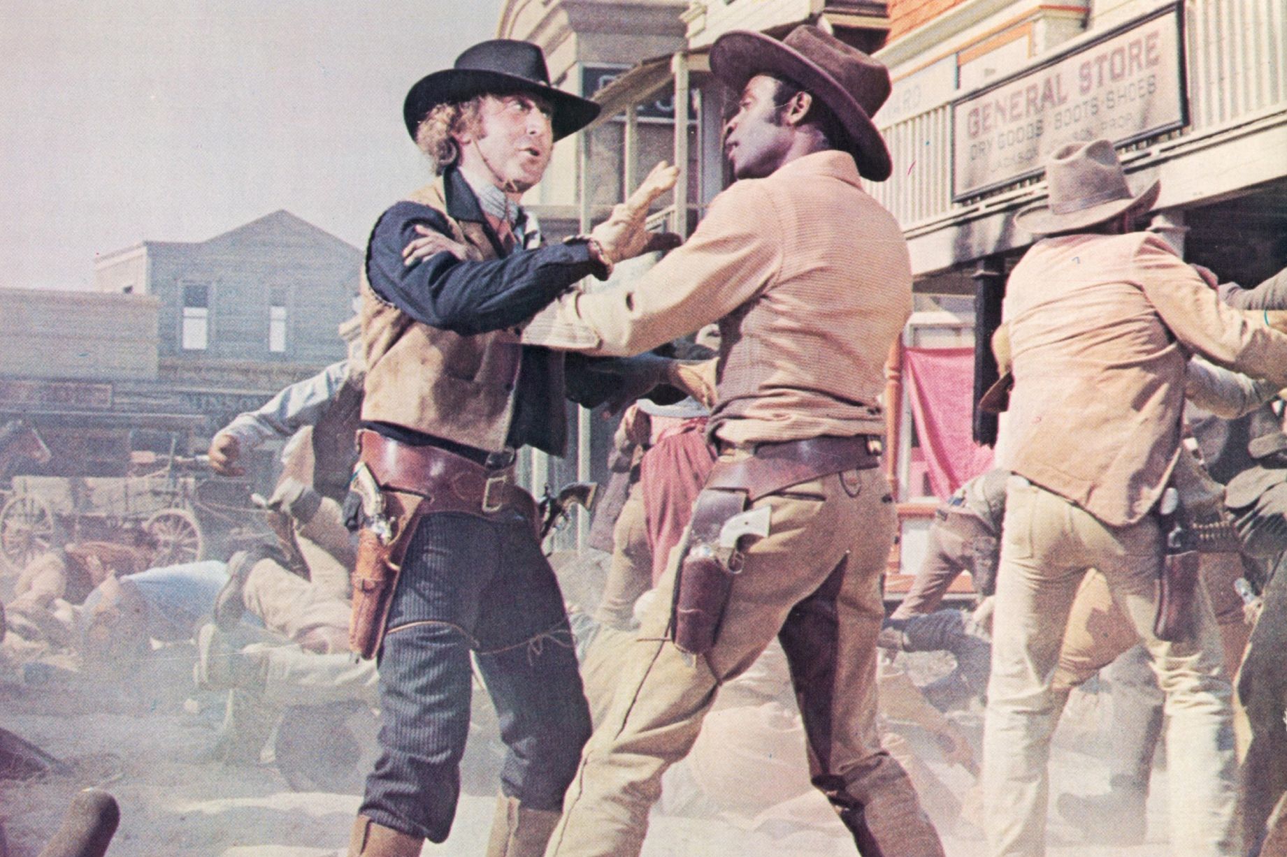 Gene-Wilder-and-Cleavon-Little-in-Blazing-Saddles-in-1974