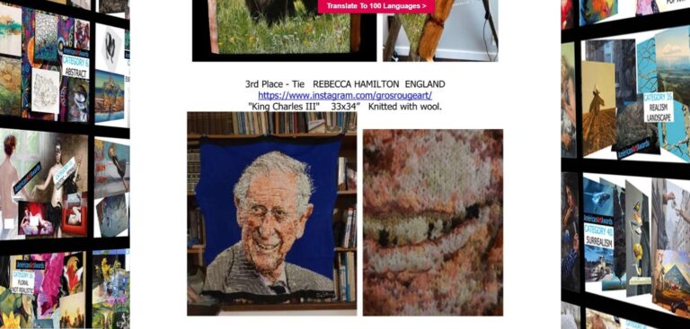 Αγγλίδα, μόνιμος κάτοικος Αζωγυρέ, κέρδισε παγκόσμιο διαγωνισμό τέχνης με πλεκτό για τον Βασιλιά Κάρολο | Φωτός