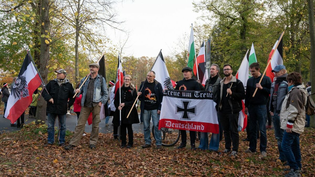 Demonstration von Reichsbürgern in Potsdam