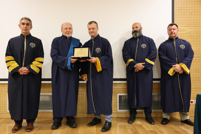 Αναγόρευση του Καθηγητή Παναγιώτη Παρδαλού σε Επίτιμο Διδάκτορα του ΕΛΜΕΠΑ