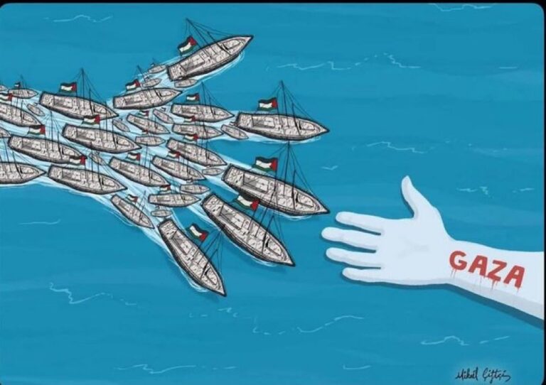 Κοντά στη ζώνη υψηλού κινδύνου ο Στόλος για τη Γάζα – Τουρκικά πλοία δίπλα στον στόλο ακτιβιστών