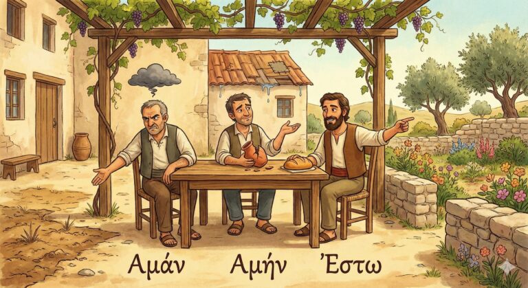 Παραμύθια για μεγάλους και παιδιά: Ο Αμάν, ο Αμήν και ο Έστω