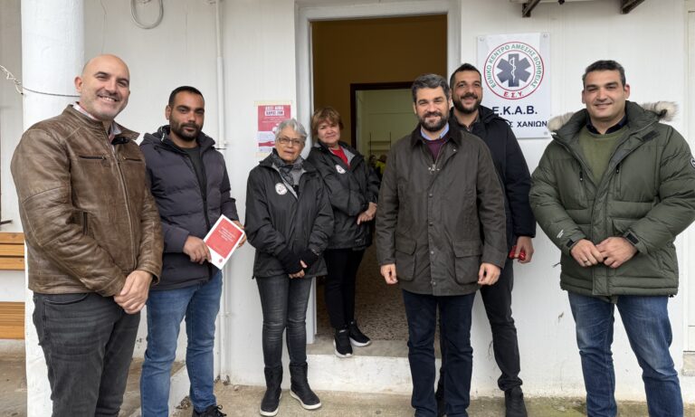 Eθελοντική αιμοδοσία στον νέο Σταθμό του ΕΚΑΒ στο Αρώνι Ακρωτηρίου