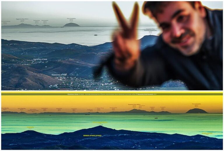 Η πρώτη φωτογραφία της Κρήτης από την Αττική από τον άνθρωπο που ενώνει τις βουνοκορφές της Ελλάδας