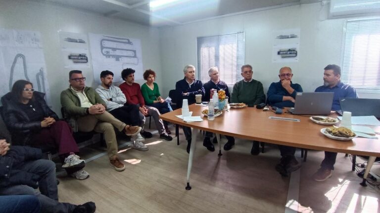 Αυτοψία Άρη Παπαδογιάννη στο εργοτάξιο της ΕΕΝ Ποταμών Αμαρίου στο Ρέθυμνο