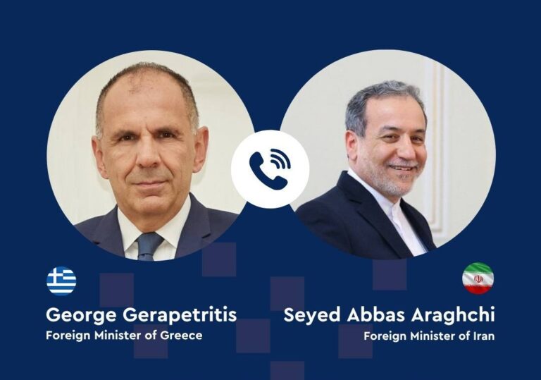 Ο Γεραπετρίτης είπε στον Αράχτσι ότι είναι αδιανόητο η χώρα μας να εκλαμβάνεται η χώρα μας ως εχθρός του Ιράν, όμως οι πράξεις άλλα δείχνουν
