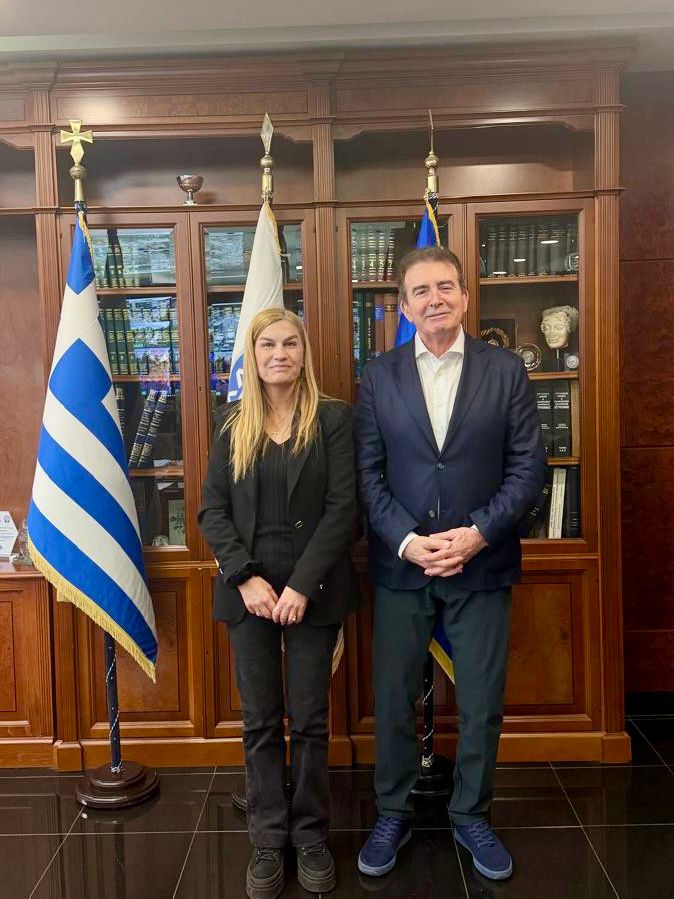 Συνάντηση Σέβης Βολουδάκη με Μιχάλη Χρυσοχοΐδη για την ενίσχυση των αστυνομικών υπηρεσιών στα Χανιά