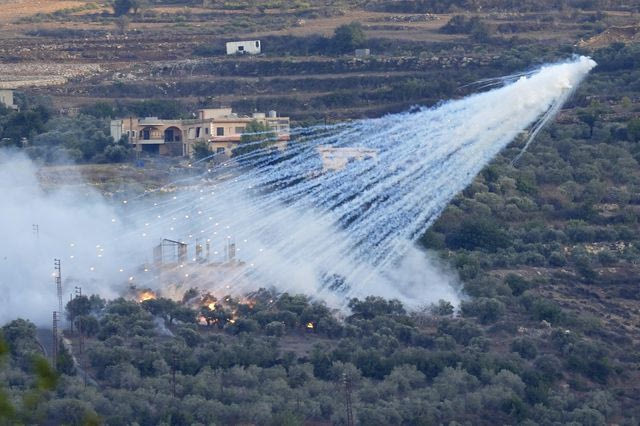 HRW: Καταγγελία για χρήση λευκού φωσφόρου από τον ισραηλινό στρατό