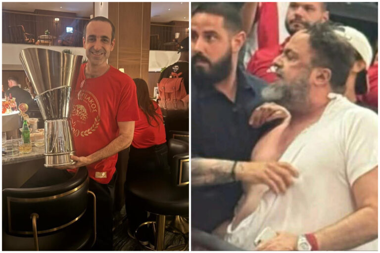 “Πατέρα σε ευχαριστώ που με έκανες Ολυμπιακό”: Μετά τις ραβδές με τον πρόεδρο του Ολυμπιακού Β. Μαρινάκη, αγκαλιά με την κούπα της Ευρωλίγκας ο εμπλεκόμενος στο σκάνδαλο των υποκλοπών Γρηγόρης Δημητριάδης