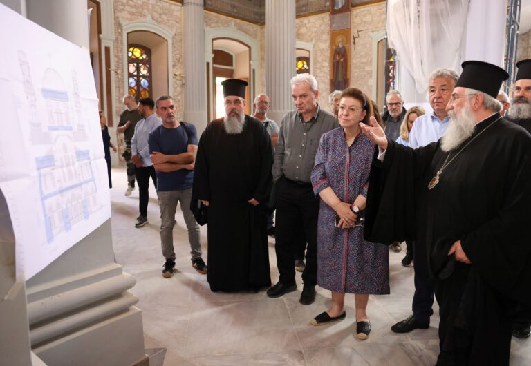 Αυτοψία Μενδώνη, Ευγενίου και Αρναουτάκη στις εργασίες του Αγίου Μηνά στο Ηράκλειο
