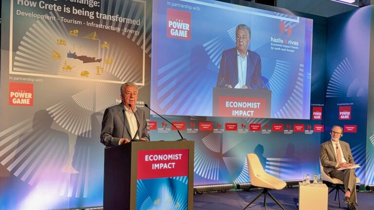 Αρναουτάκης από το συνέδριο του Economist: «Η Κρήτη στο επίκεντρο της Μεσογείου»