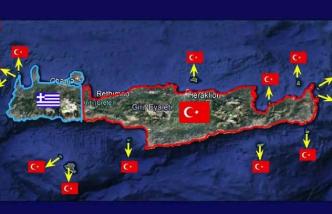 Τούρκικα ΜΜΕ: “Τα 3/4 της Κρήτης θα έπρεπε να ανήκουν στην Τουρκία”