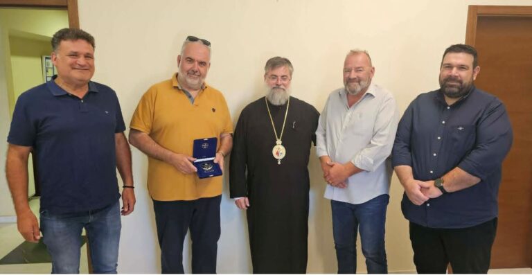 Συνάντηση Ομοσπονδίας Επαγγελματιών Βιοτεχνών Εμπόρων Ν. Χανίων με τον  Μητροπολίτη Κυδωνίας & Αποκορώνου Τίτο