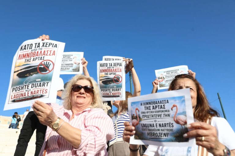 “Ξεπουλάνε τη γη μας στους ολιγάρχες – Η Αλβανία δεν είναι προς πώληση!”: Συγκέντρωση διαμαρτυρίας Αλβανών στο Σύνταγμα