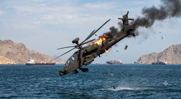 Αμερικανικό ελικόπτερο Apache συνετρίβη κοντά στα Στενά του Ορμούζ
