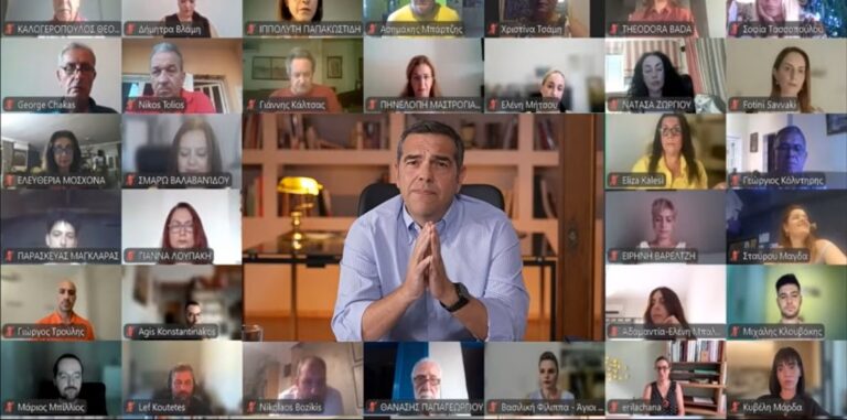 Ο Αλέξης Τσίπρας σε απευθείας γραμμή με τα μέλη της ΕΛΑΣ ανοίγει τα χαρτιά του για το «υβριδικό κόμμα», την κοστολόγηση του προγράμματος και τα όρια της κυβερνώσας Αριστεράς