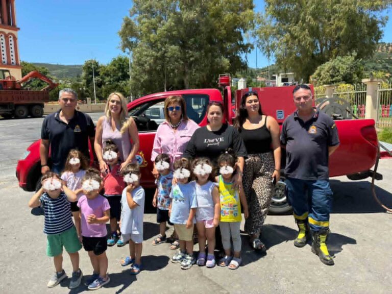Πυροσβεστική Υπηρεσία Χανίων σε Βρεφικό-Παιδικό Σταθμό Κοντομαρίου και Παιδικό Σταθμό Σκινέ