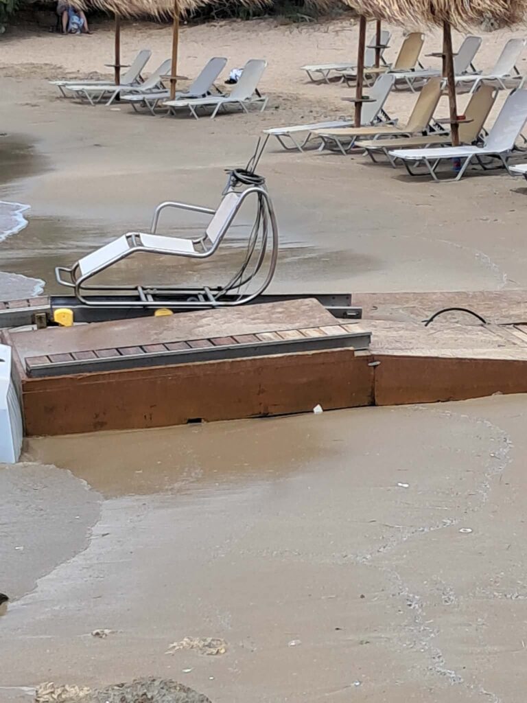Εκτός λειτουργίας το SeaTrac Αγίου Ονουφρίου στα Χανιά λόγω ζημιάς από τον καιρό